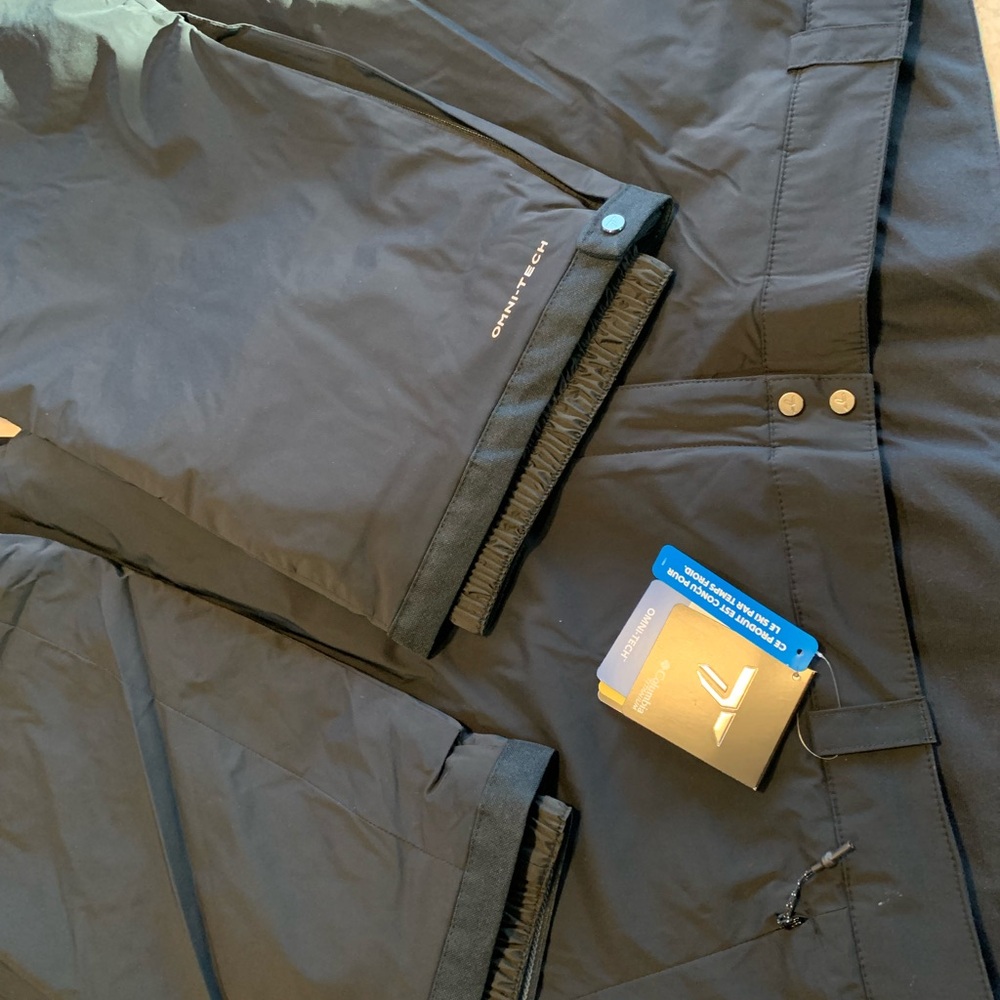 NWT Columbia Black 3X Omni-Tech Ski Pants